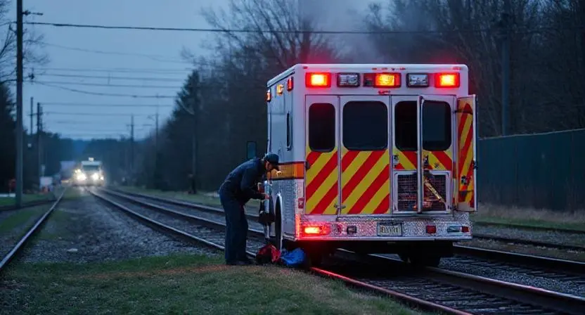 pleasantville ambulance cardiac arrest at pville track