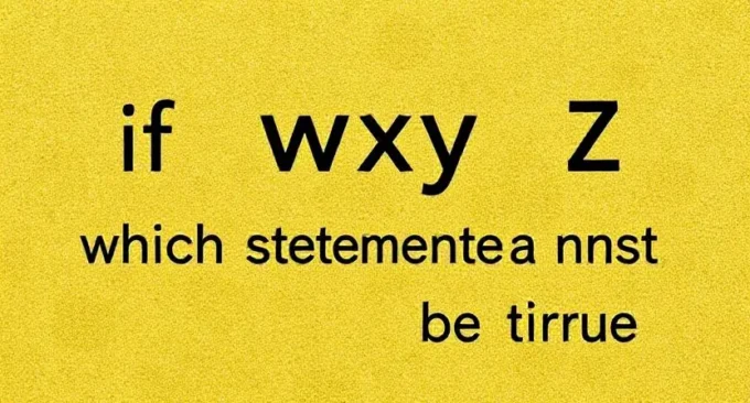 if wxyz is a square which statements must be true