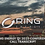 ring energy q1 2025 conference call transcript