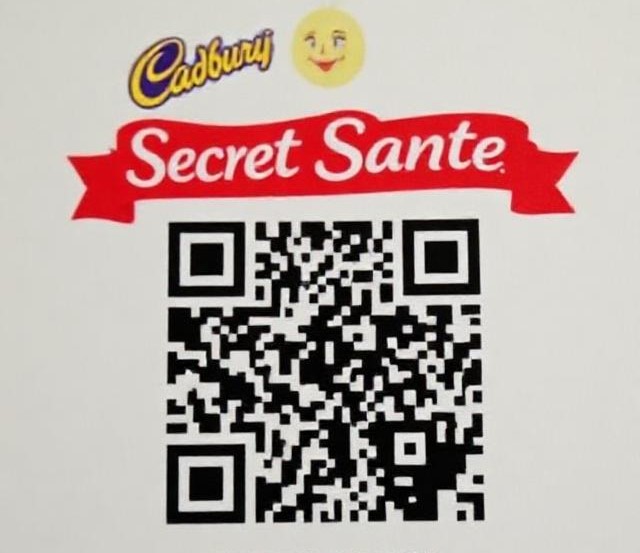 Cadbury Secret Santa QR Code Twitter