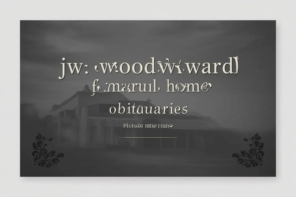 j.w. woodward funeral home obituaries